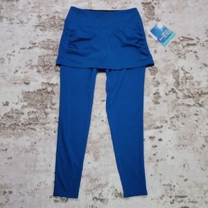 NWT Coolibar Shorebreak Skirted Swim Tights | Women's XS Royal Blue UPF 50+